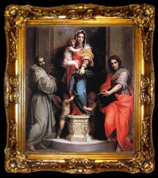 framed  Andrea del Sarto Madonna of the Harpies fdf, ta009-2